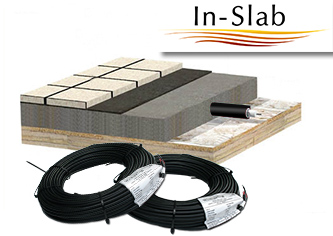 In-slab floor heating cable.